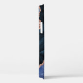 Gold en Navy Blue - Agate Marble - Case-Mate iPhone Case (Achterkant / Rechts)