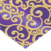 Gold- en Paarse tafelladers met Initialen Medium Tafelloper (Hoek)