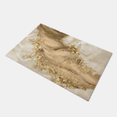 Gold en Pearl - Splatter en flow Deurmat (Schuin)