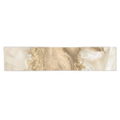 Gold en Pearl - Splatter en flow Korte Tafelloper (Horizontaal)