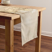 Gold en Pearl - Splatter en flow Korte Tafelloper (Voorbeeld)