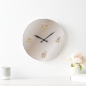 Gold- en Pearl-wandklok Grote Klok (Huis)