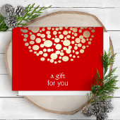 Gold- en Red Holiday-cadeaubon