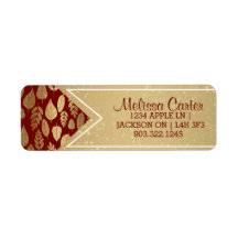 Gold- en Red Leaf-patroon