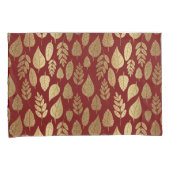 Gold- en Red Leaf-patroon Kussensloop (Voorkant-Rechts)