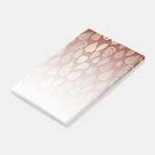 Gold- en Red Leaf-patroon Post-it® Notes (Schuin)