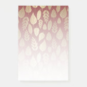 Gold- en Red Leaf-patroon Post-it® Notes (Voorkant)