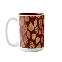 Gold- en Red Leaf-patroon