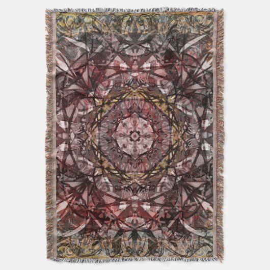 Gold en Red Medieval Deken (Voorkant Verticaal)