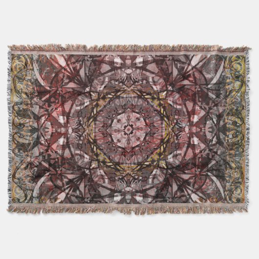 Gold en Red Medieval Deken (Voorkant)