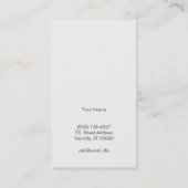 Gold en Red Motif Wood Grain Kijk uit Black Cool Visitekaartje (Achterkant)