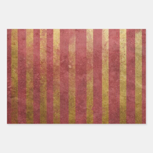  Gold- en Red Wrapping Paper Set (3) (Voorkant 3)