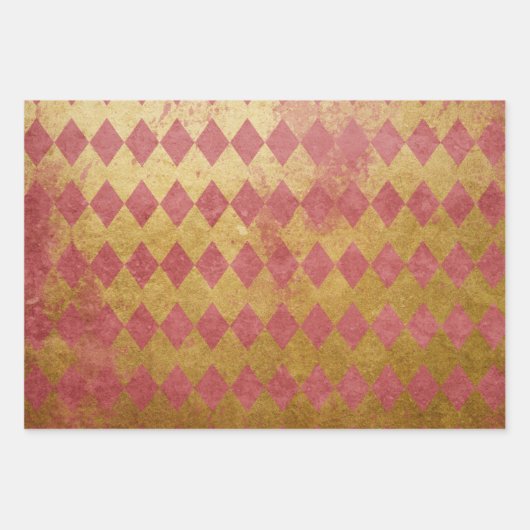 Gold- en Red Wrapping Paper Set (3) (Voorkant 2)