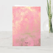 Gold en Roze Ballet 2e verjaardag Kaart (Achterkant)