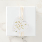 Gold en roze glitter Sparkle Dank je wel Bedankjes Labels (In situ)