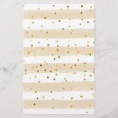 Gold en Roze Stusty Roos Soiree Advice & Wishes (Achterkant)