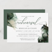 Gold- en Sage-groene Waterverf Kaart (Voorkant / Achterkant)