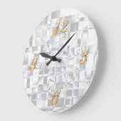 Gold- en Silver Bling-wandklok Grote Klok (Hoek)