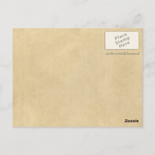 Gold en Silver Dragons van Alchemy Briefkaart (Achterkant)