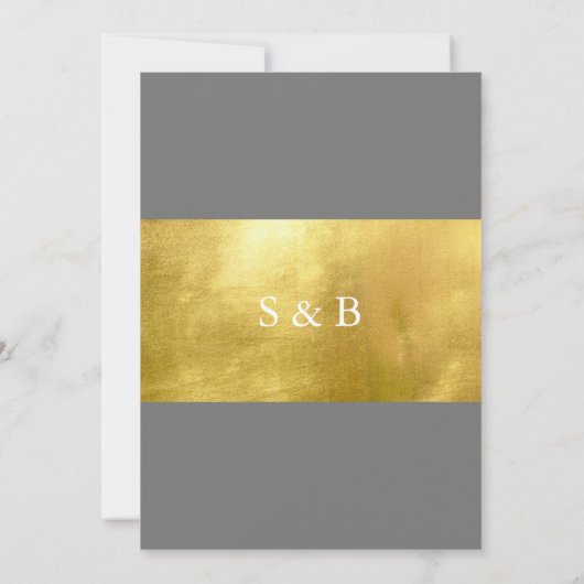 Gold en Silver Elegant Winter Beide ouders bruilof Kaart (Achterkant)