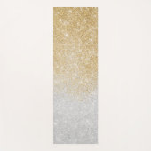 Gold en Silver Glitter Ombre Luxury Design Yogamat (Voorkant)