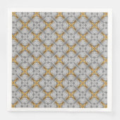 Gold- en Silver Laced Medallions Pattern Servet (Voorkant)