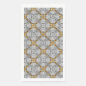 Gold- en Silver Laced Medallions Pattern Servet (Voorkant)