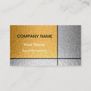Gold en Silver Luxury Metallic 2 Visitekaartje