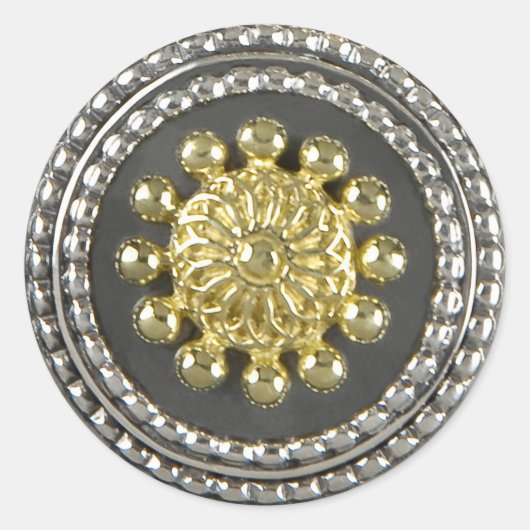 Gold en Silver Medallion Sticker (Voorkant)