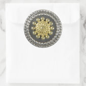 Gold en Silver Medallion Sticker (Tas)