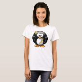 Gold en Silver Ribbon Penguin T-shirt (Voorkant volledig)