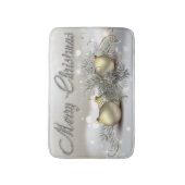 Gold- en Silver Shimmer-kerstversieringen Badmat (Voorkant Verticaal)