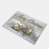 Gold- en Silver Shimmer-kerstversieringen Deurmat (Schuin)