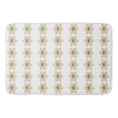 Gold en Silver Snowflakes Bath Mat (Voorkant)