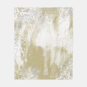 Gold en Silver Spattered Fleece Deken (Voorkant)