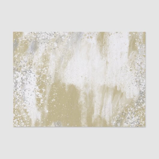 Gold en Silver Spattered Tissuepapier (Voorkant)