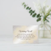 Gold en Silver Waterverf Wedding Good Informatiekaartje (Staand voorkant)
