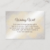 Gold en Silver Waterverf Wedding Good Informatiekaartje (Voorkant)