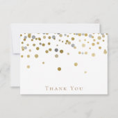 Gold en Silver Weddenschap Hartelijk dank Bedankkaart (Voorkant)