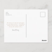 Gold en Silver Weddenschap Hartelijk dank Briefkaart (Achterkant)