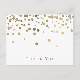 Gold en Silver Weddenschap Hartelijk dank Briefkaart