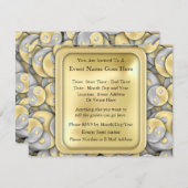 Gold en Silver Yin en Yang Kaart (Voorkant / Achterkant)