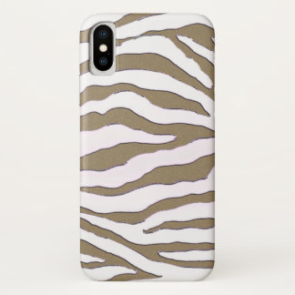 Gold- en Silver Zebra Stripe iPhone-draagtas Case-Mate iPhone Case