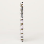 Gold- en Silver Zebra Stripe iPhone-draagtas Case-Mate iPhone Case (Achterkant/links)