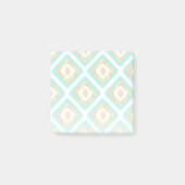 Gold- en Turquoise-chic Ikat-patroon Post-it® Notes (Voorkant)