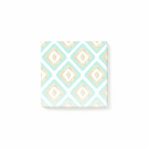 Gold- en Turquoise-chic Ikat-patroon