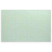 Gold- en Turquoise-chic Ikat-patroon Stof (Yard (91,4 cm))