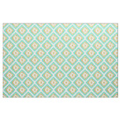 Gold- en Turquoise-chic Ikat-patroon Stof (Fat Quarter)