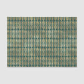 Gold en Turquoise  Pattern Tissuepapier (Voorkant)