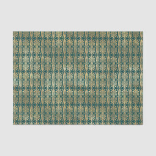 Gold en Turquoise  Pattern Tissuepapier